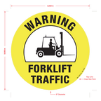 Forklift Traffic Warning Floor Graphic - 8 Inch