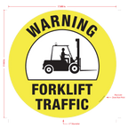 Forklift Traffic Warning Floor Graphic - 17 Inch