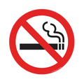 No Smoking Floor Graphic - 8 Inch