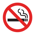 No Smoking Floor Graphic - 17 Inch