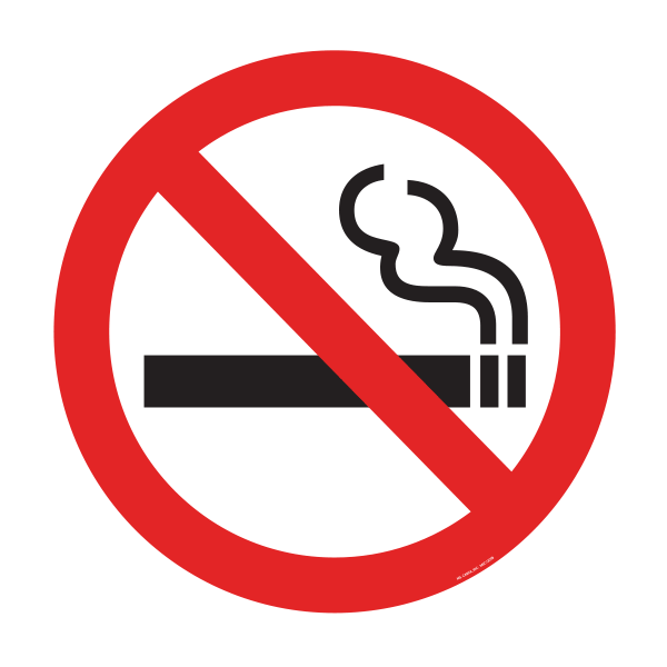 No Smoking Floor Graphic - 17 Inch