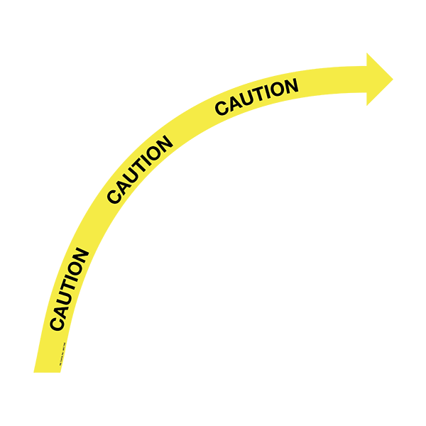 36 Inch Caution Right Door Swing