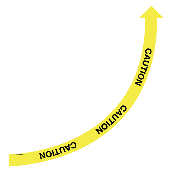 36 Inch Caution Left Door Swing