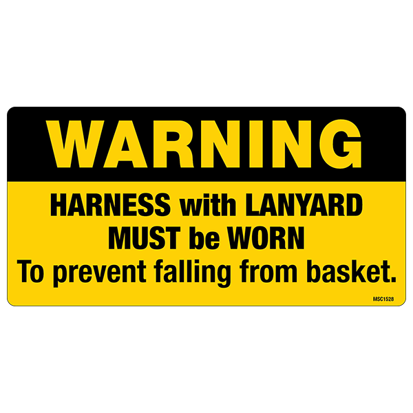 Harness and Lanyard Decals, Pack of 10