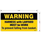 Harness and Lanyard Decals, Pack of 10