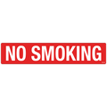 No Smoking Decals - 2.0" x 10.0", Pack of 5