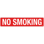 No Smoking Decals - 2.0" x 10.0", Pack of 5