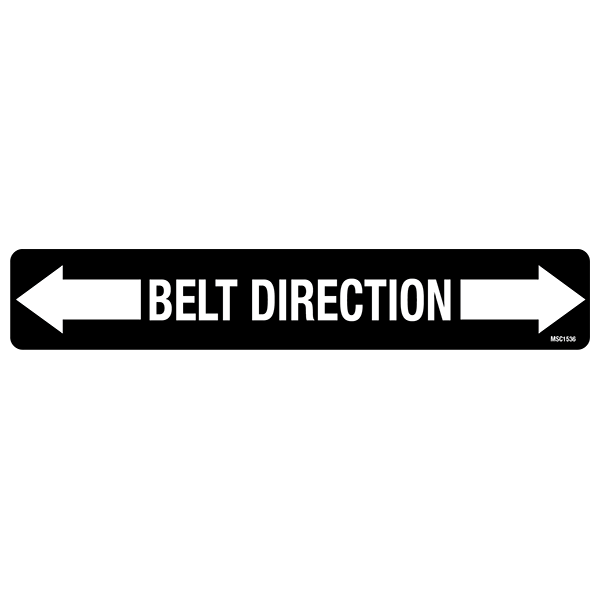 Belt Direction Decals, Pack of 10