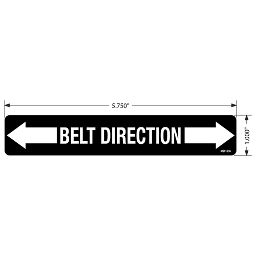 Belt Direction Decals, Pack of 10