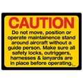 Caution Do Not Move Decals, Pack of 5