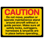 Caution Do Not Move Decals, Pack of 5