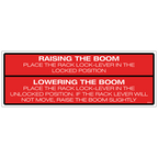 Raising/Lowering The Booms, Pack of 5
