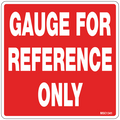 Gauge For Reference Only Decals, Pack of 10