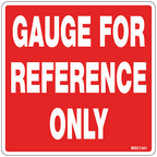 Gauge For Reference Only Decals, Pack of 10