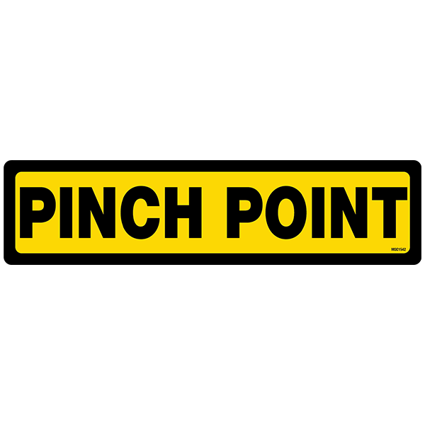 Pinch Point Decals, Pack of 5