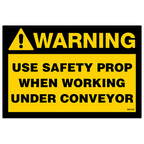 Warning Use Safety Prop Decals, Pack of 5