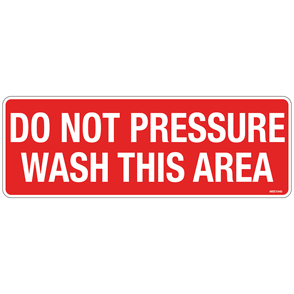 Do Not Pressure Wash Decals, Pack of 10