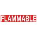 Flammable Decals - 6" x 30.5", Pack of 5