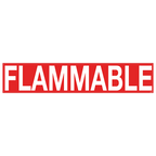 Flammable Decals - 6" x 30.5", Pack of 5
