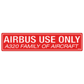 Airbus Use Only Decals, Pack of 5