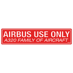 Airbus Use Only Decals, Pack of 5