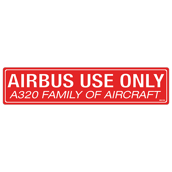 Airbus Use Only Decals, Pack of 5