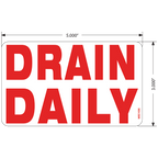 Drain Daily Decals, Pack of 10