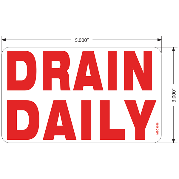 Drain Daily Decals, Pack of 10