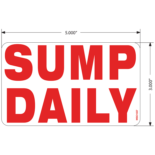Sump Daily Decals, Pack of 10