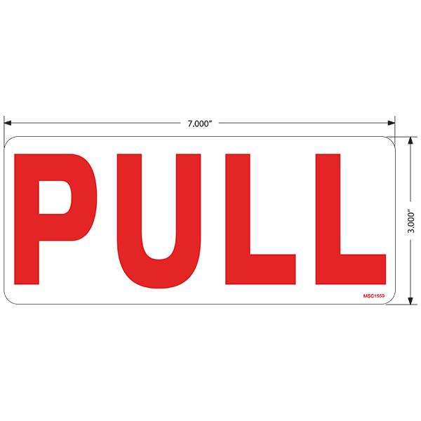 Pull Decals, Pack of 10