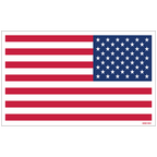 American Flag Decals - Left, Pack of 10