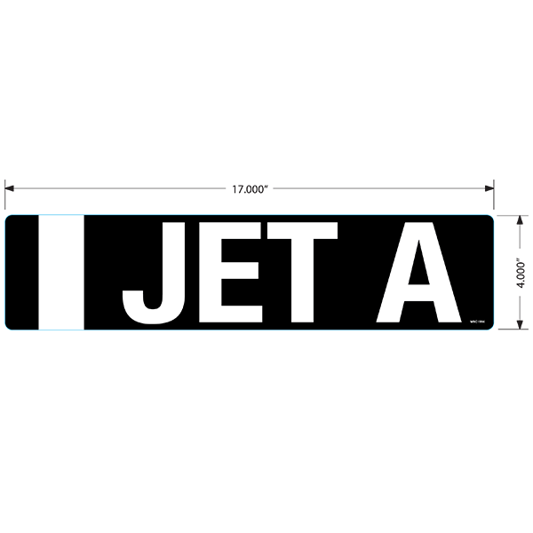 Jet A Decal Stickers 5 Pack