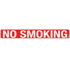 No Smoking Decals - 1.0" x 8.0", Pack of 5