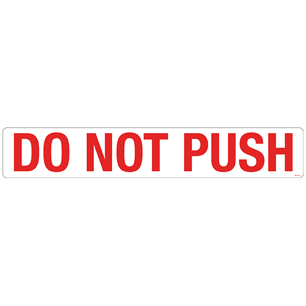 Do Not Push Decals, Pack of 5