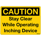 Caution Stay Clear Decals, Pack of 10