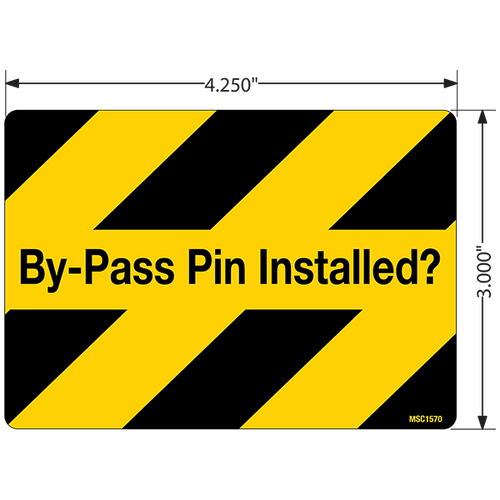By-Pass Pin Installed Decals, Pack of 10