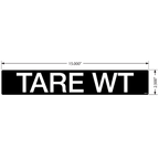 Tare Wt Decals, Pack of 5
