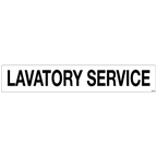 Lavatory Service Decals, Pack of 5