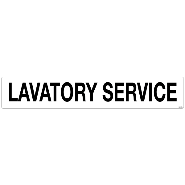 Lavatory Service Decals, Pack of 5