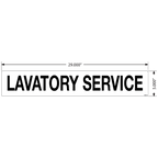 Lavatory Service Decals, Pack of 5