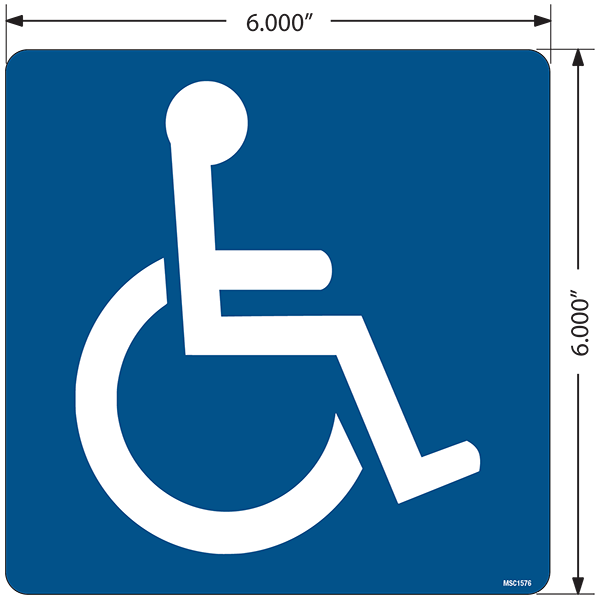 Handicapped Decals, Pack of 10