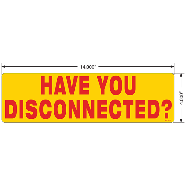 Have You Disconnected Decals, Pack of 5