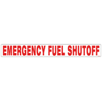 Emergency Fuel Shutoff Decals, Pack of 5