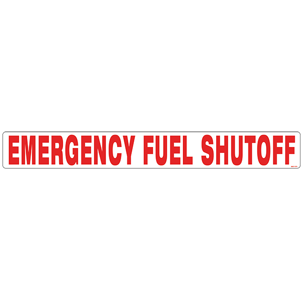 Emergency Fuel Shutoff Decals, Pack of 5