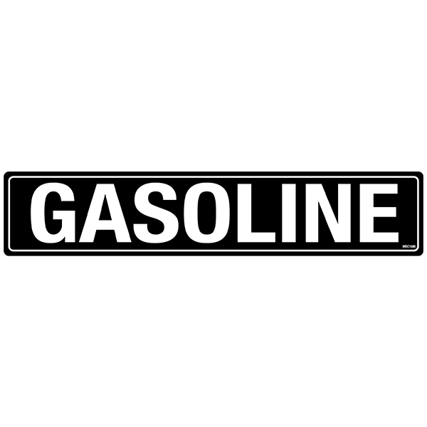 Gasoline Decals, Pack of 10