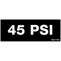 45 PSI Decals, Pack of 10