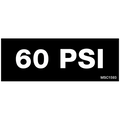 60 PSI Decals, Pack of 10