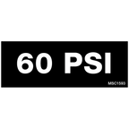 60 PSI Decals, Pack of 10