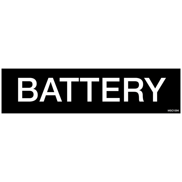 Battery Decals, Pack of 10