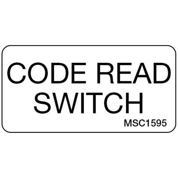 Code Read Switch Decals, Pack of 10